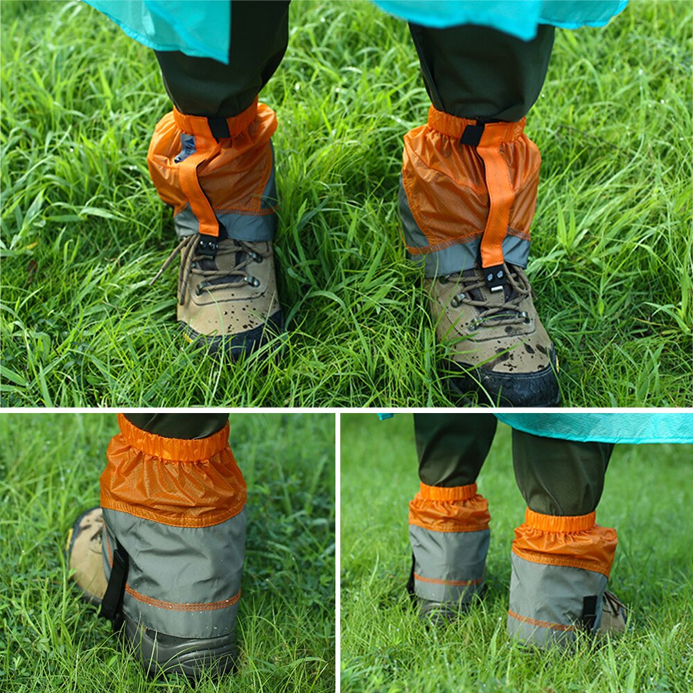 1 Paar Waterdichte Outdoor Wandelen Wandelen Klimmen Jagen Sneeuw Legging Slobkousen Korte Schoen Sneeuw Gaiter Mannen Vrouwen Korte Been Gaiter