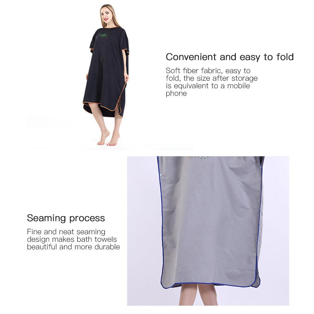 Lightweight Changing Robe for Women & Men Beach Towel Dryrobe Towel Changing Robe Towel Quick Dry Outdoors Sports Swimming Home