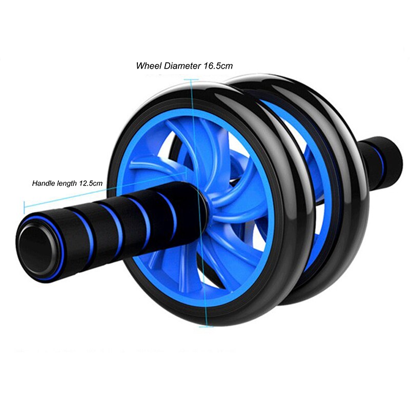 Ab Rolller Wheel Abdominal Exercise Roller Classic Dual Wheel with Foam Handles - Includes Extra Thick Knee Pad