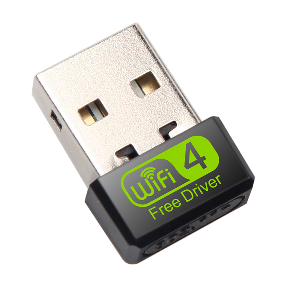 150m usb wifi-adapter - fri enhet usb ethernet wi-fi lan-dongelmottagare - trådlös nätverksadapter för pc: Vit