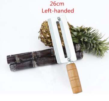 Sharp Sugarcane Cane knives pineapple peeler knife stainless steel large cane artifact planing tool peel fruit Paring knife: left-handed silver26