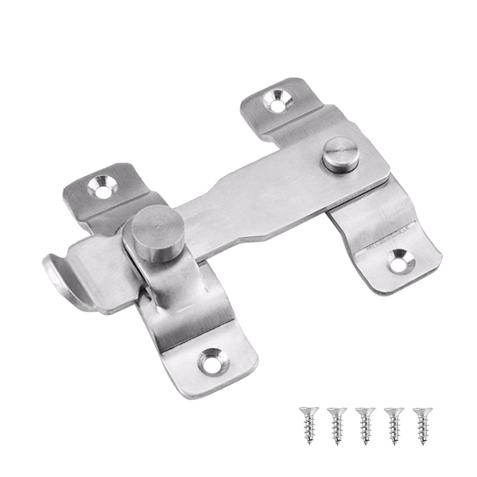 Easy Install With Screws Barrel Bolt Safety Bathroom Sliding Latch Door Hasp Lock Stainless Steel Hotel Home Garage Flip Gate