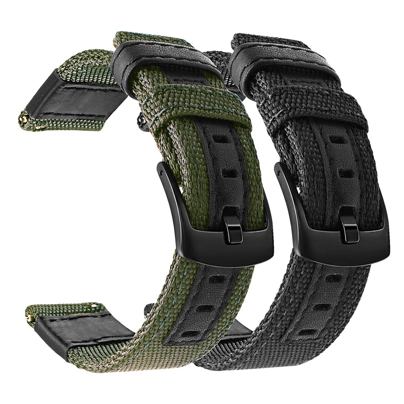 Correa de nailon de 20 a 22mm para Amazfit GTR 4 / 3 Pro/Stratos, pulsera para Amazfit GTS 4 3/Bip 3, pulsera deportiva