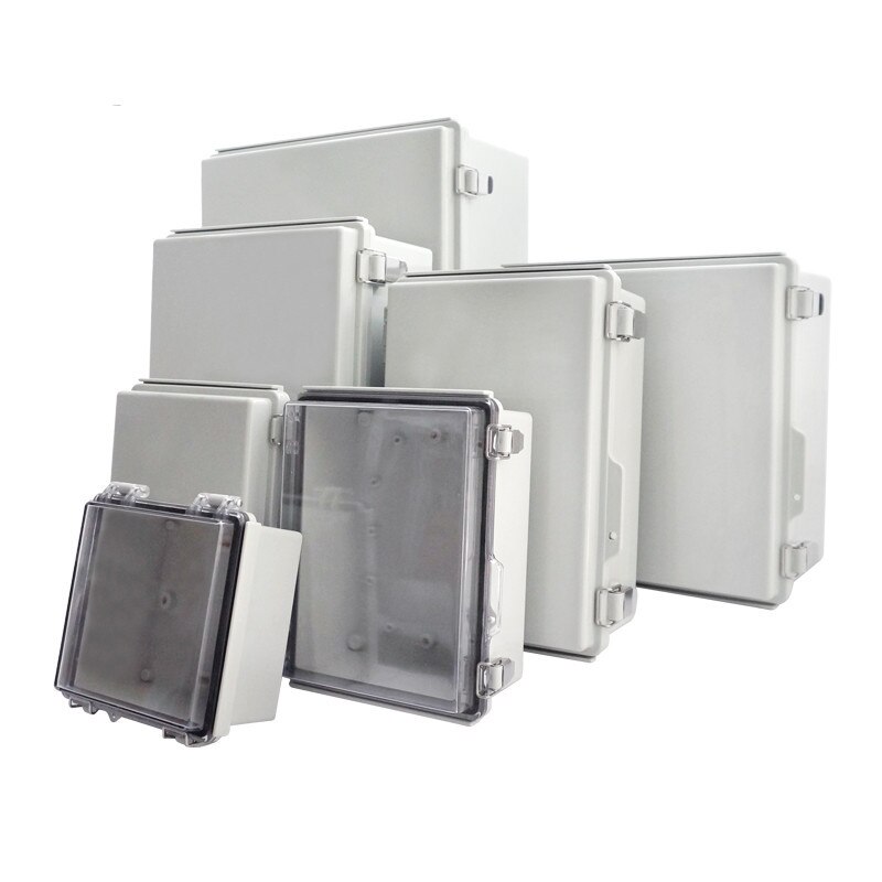 Waterproof Electrical Junction Box With Hasp Outdoor Sealed Switch Power Plastic Enclosure Case Electrical Distribution boxes