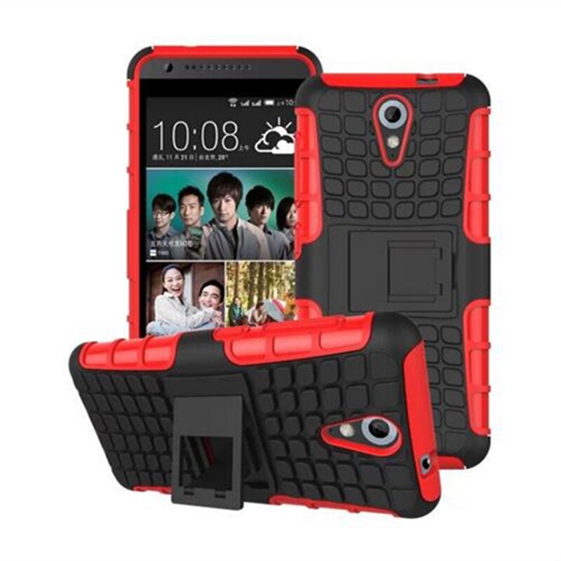 Voor Case HTC Desire 620 Cover Antiklopmiddelen Rubber & Hard Plastic Case Voor HTC Desire 620 Case 620G Telefoon Houder Voor HTC 620
