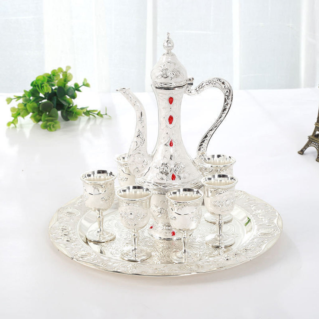 Wijn Set Drank Lade Europese Liquor Wijn Set Collectible Elegante Wijn Fles Plaat Drinkware Home Decor Huwelijkscadeau