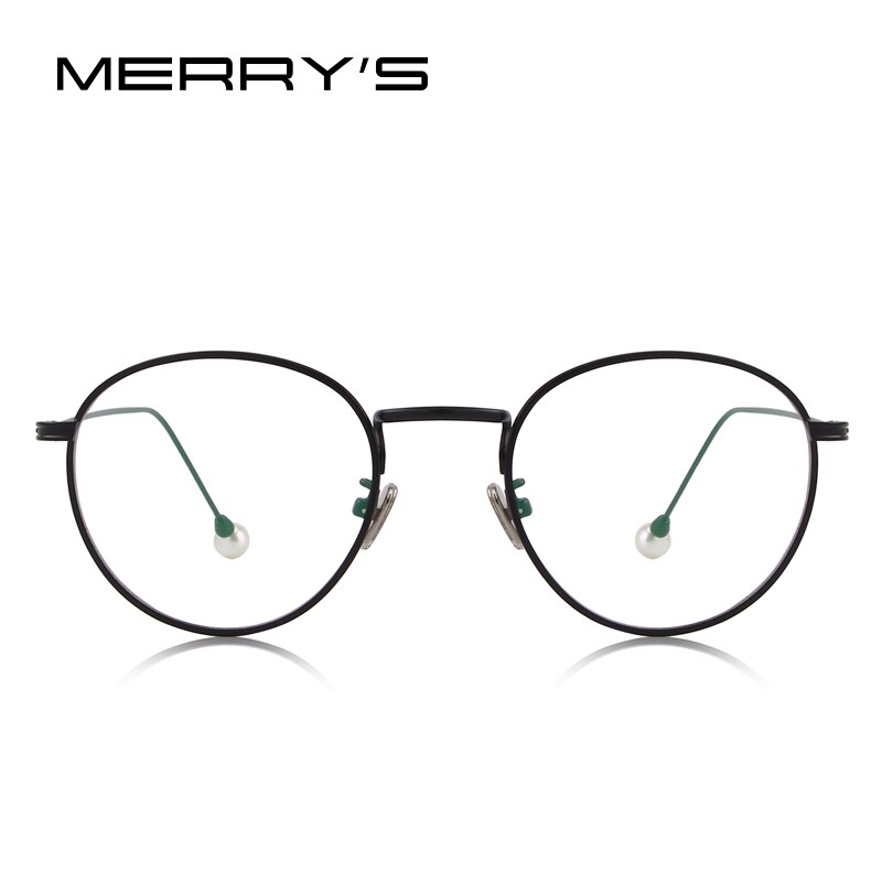 Vrouwen Mode Optische Frames Brillen Stralingsbestendige Bril Parel Benen S'2076