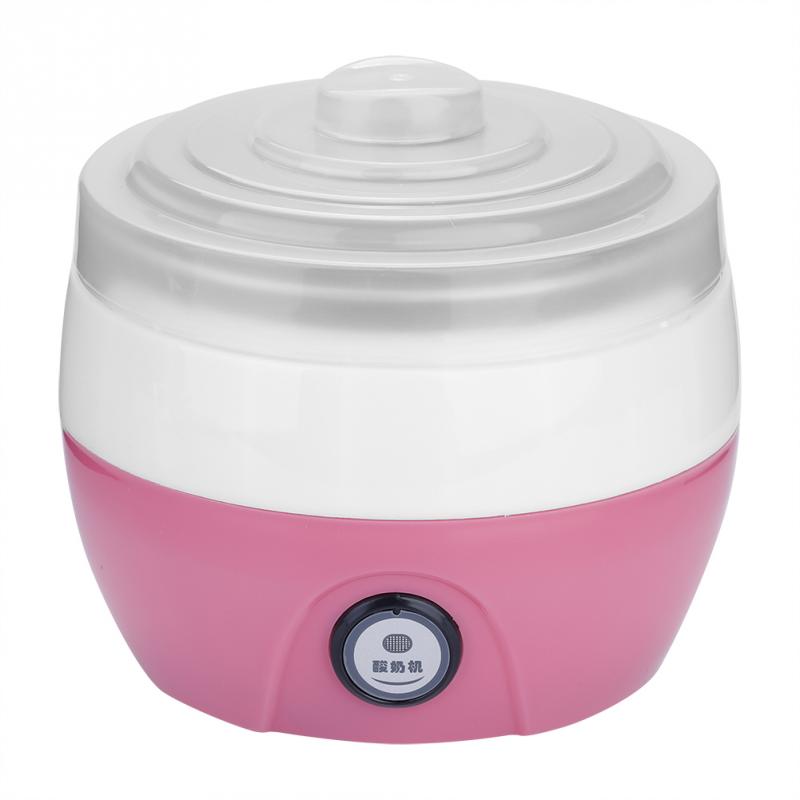 1L Huishoudelijke Elektrische Automatische Yoghurt DIY Maker Rvs Inner Container 220 V Keukenapparatuur: Roze