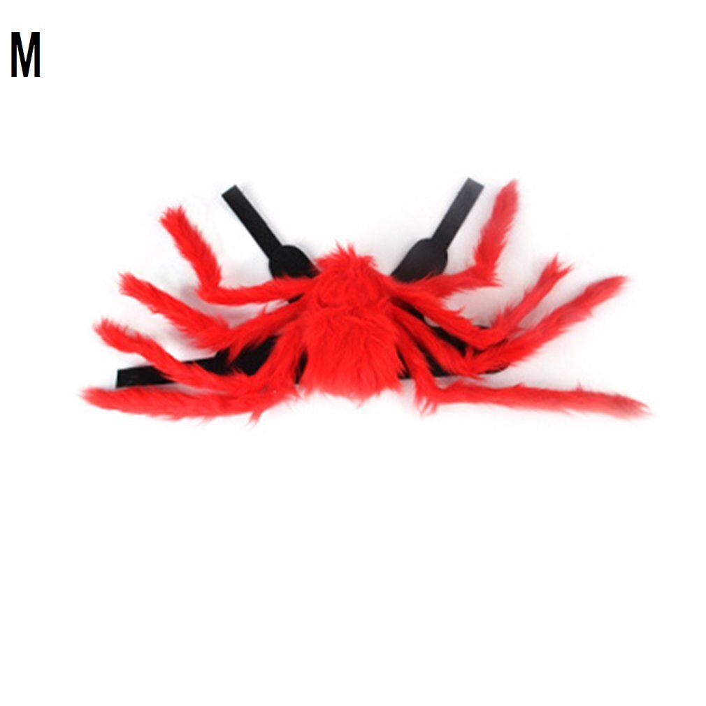 Kæledyr halloween jul simulering edderkop ben tøj egnet til katte og hunde let at bære og tage af: Rød m