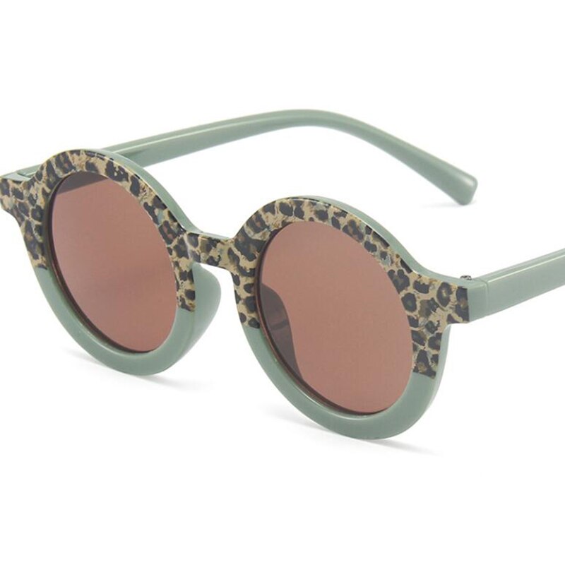 Ins Luipaard Ronde Zonnebril Chirldren Zonnebril Baby Shades Goggles Kinderen Baby 'S Outdoor Strand Bescherming Voor Kinderen: 1
