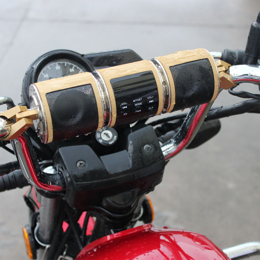 WaterProof MT487 Motorcycle Speaker Bluetooth V2.1+ EDR Audio Player Stereo Speaker FM Radio AUX USB TF MP3 Player