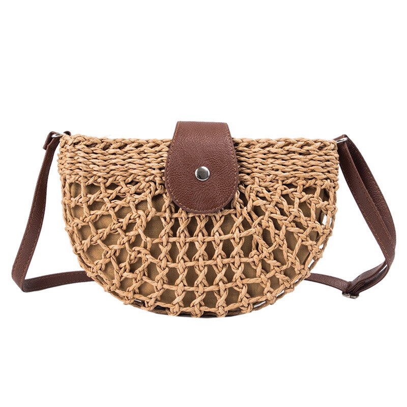 Zomerse schelp handgeweven stro tas vrijetijdstas beauty damestassen 01- sb-ssbkcb