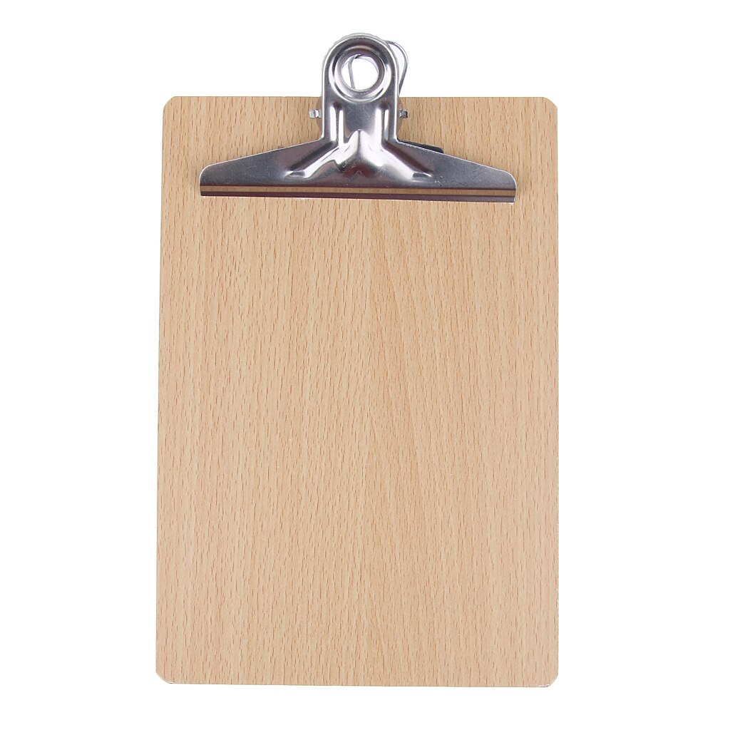 A5 Small Size Wood Clipboard With a hanging loop on the clip 21.8 x 14.5 cm