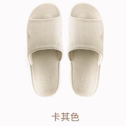 Xiaomi mijia slippers soft ladies men's children's sandals non-slip home shower slippers children's casual slippers smart home: Khaki 280mm