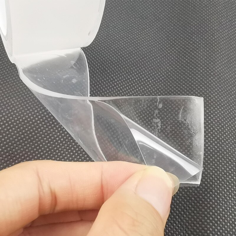 2mm Gel Grip Tape Silicone Tape Waterproof Double Sided Tape Reusable Transparent Non-slip Strong Stickiness Nano Tapes