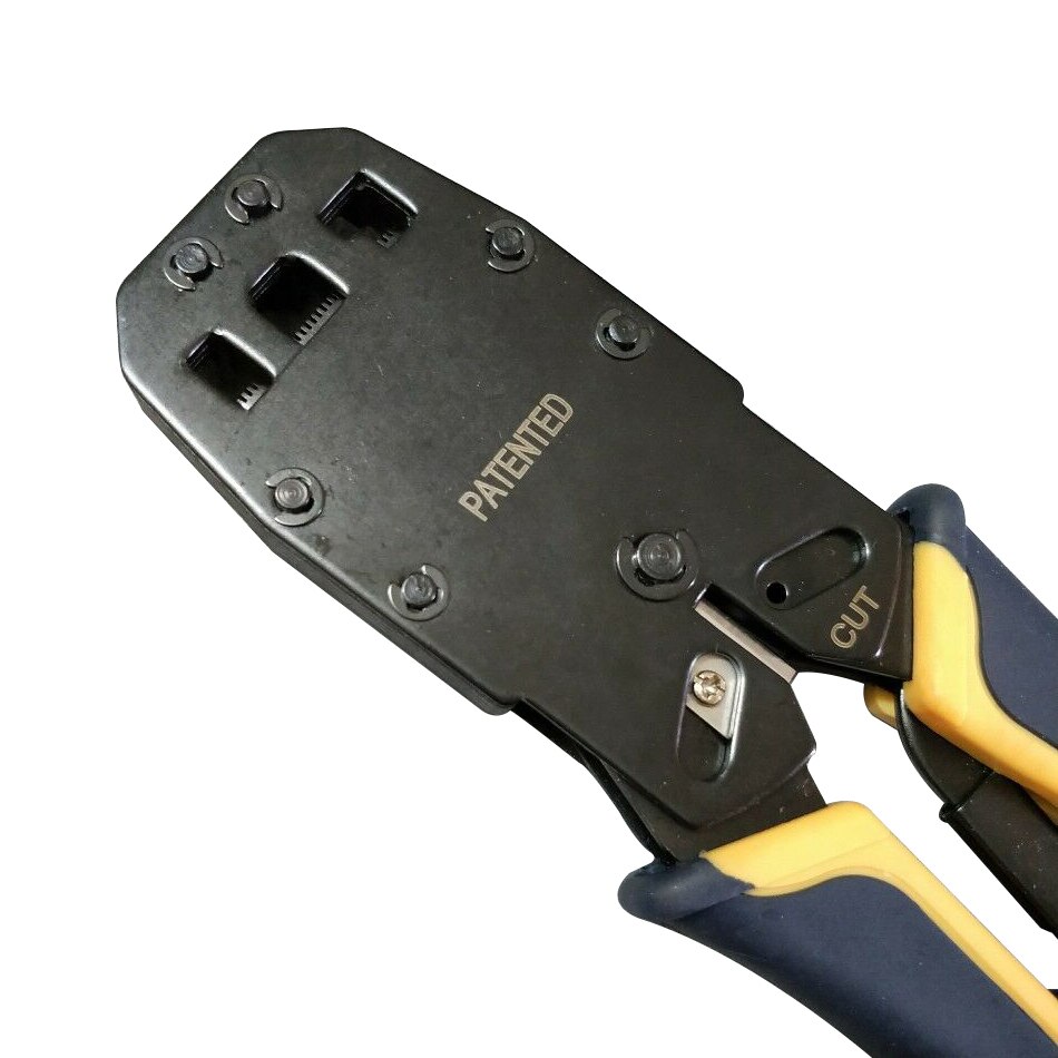 Nettverksverktøy for 10 p 10c/6 p 6c/4 p 4c kontakt krympetang rj /48/rj45/rj11/rj12 nettverkskabel klemme crimper