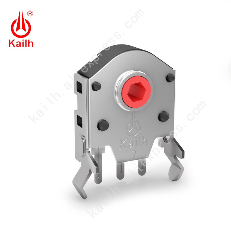 Kailh5/7/8/9/10/11/12 Mm Rotary Muis Scroll Wheel Encoder Met 1.74 Mm Gat Mark, 20-40G Kracht Voor Pc Muis