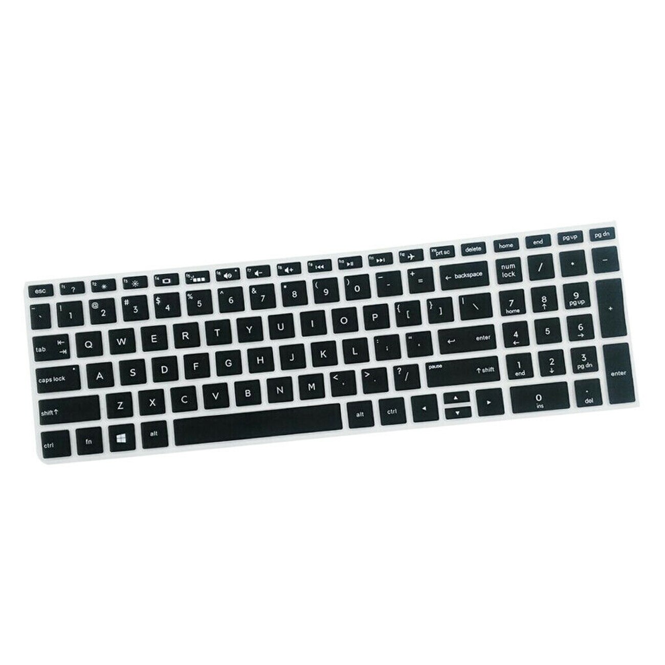Geschikt Voor Hp 15.6-Inch Toetsenbord Beschermende Film, Waterdicht Siliconen Toetsenbord Beschermhoes: black