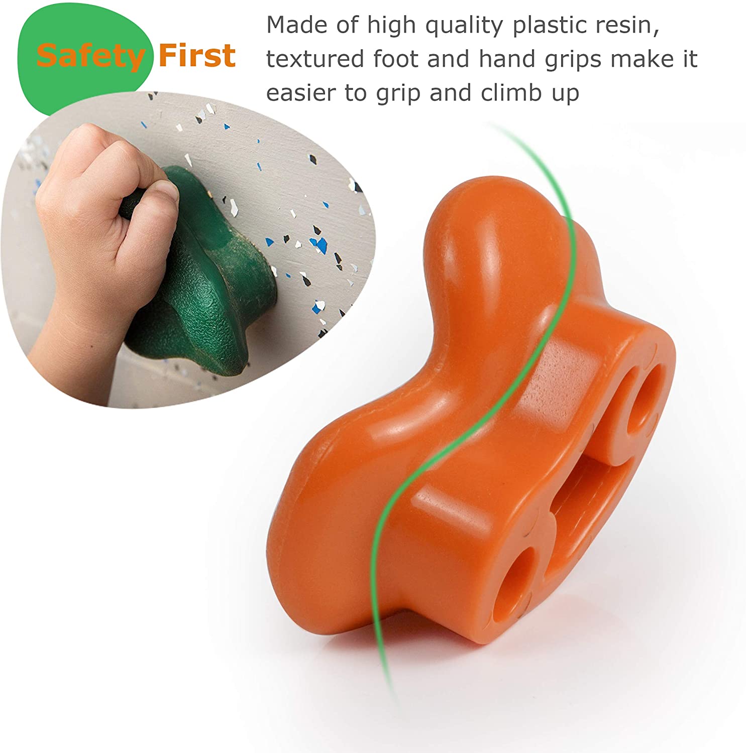 25 Rotsklimmen Houdt Voor Kinderen, volwassen Klimmen Rock Muur Grips Met 2 Handvatten Voor Indoor En Outdoor Speeltuin Spelen Set