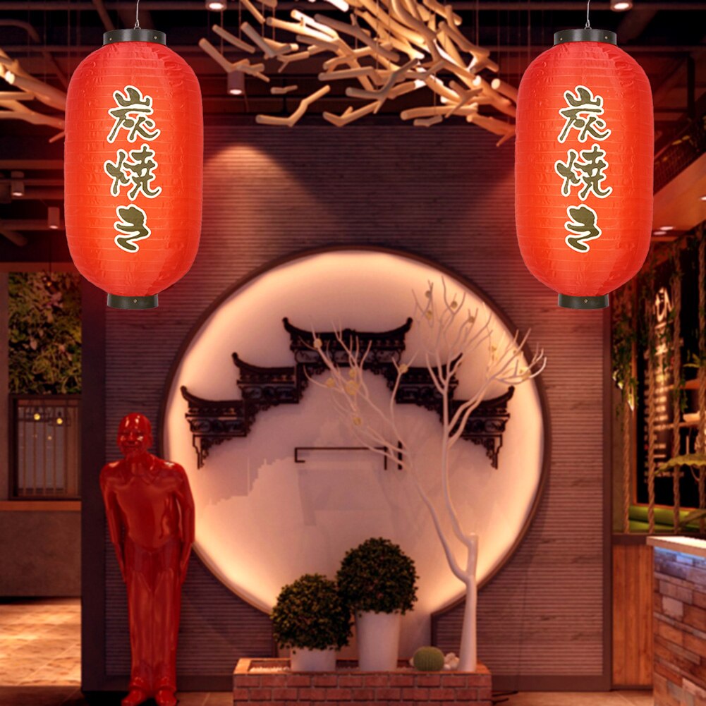 Japońskie wiszące lampiony wodoodporna restauracja 10 cali tradycyjne bistro ornament nowy rok impreza plenerowa dekoracja