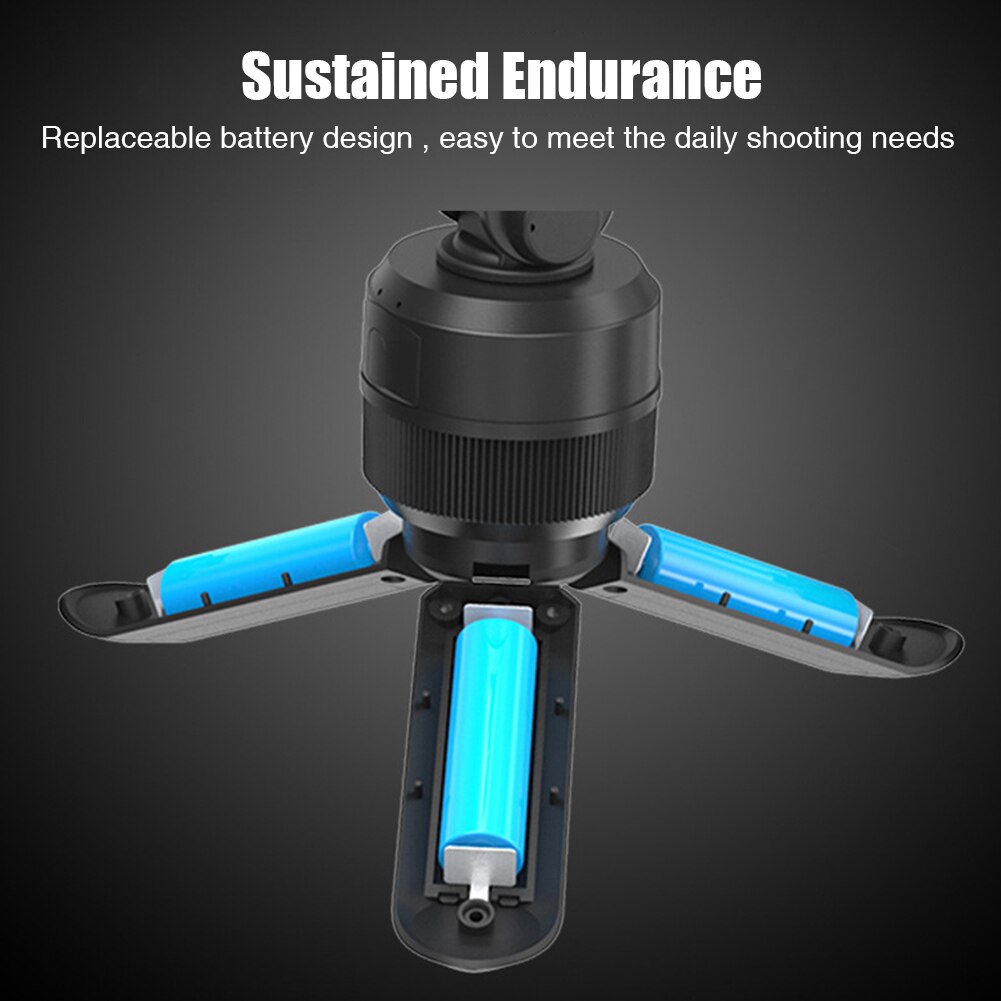 Anti-shake draagbare universele slimme opname gimbal stabilisator meerdere hoeken voor smartphones thuis reizen 360 graden rotatie