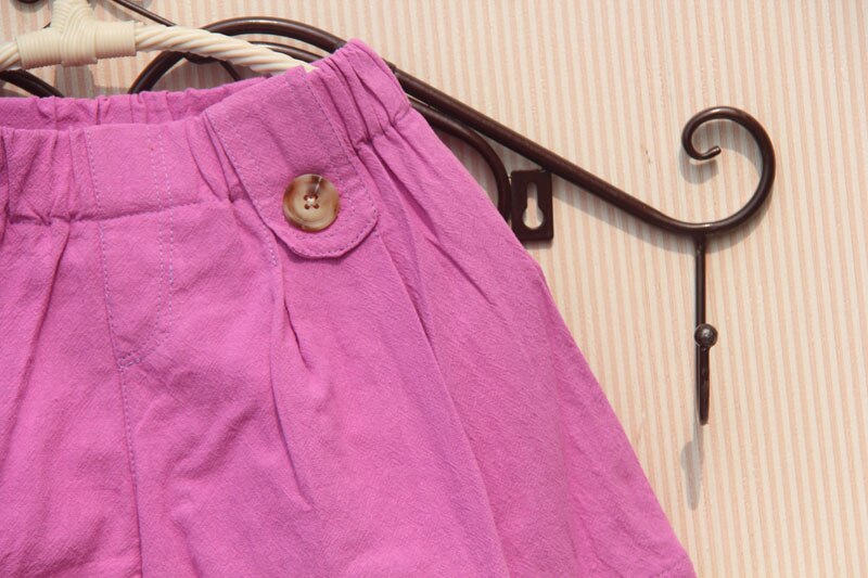 Été mère fille vêtements enfants Shorts pour adolescent tout-assorti coton blanc Shorts filles enfant en bas âge enfants vêtements 2T-16Y