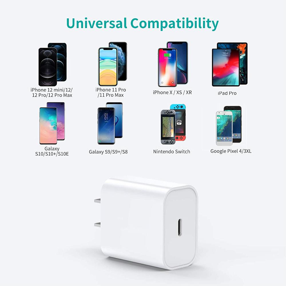 20w Pd Usb C ładowarka dla Iphone 12 Pro Max 11 Xs Xr 8 szybka ładowarka typu C Qc 3.0 dla Xiaomi Huawei Samsung telefon szybkie ładowanie
