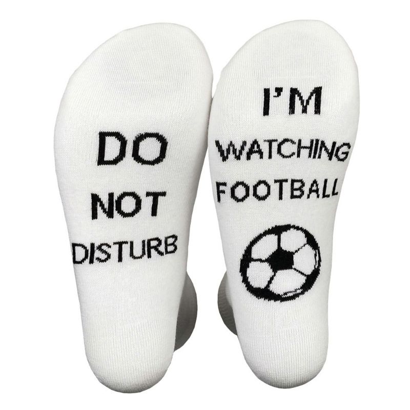 Unisexe drôle équipage chaussettes ne pas déranger je regarde Rugby Football Golf bonneterie: B