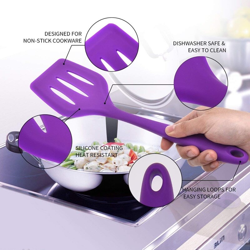 Ustensiles de cuisine antiadhésifs en Silicone, main de maman, outils de cuisson