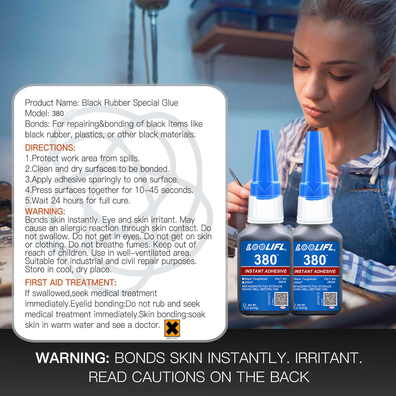 black rubber glue, high strength, waterproof and simple to operate, is used for rubber, soles, auto parts and various tires.