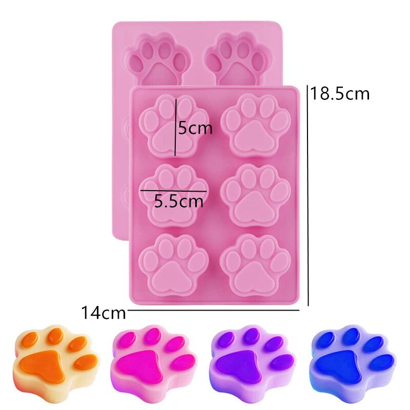 3D Handmade Silicone Soap Molds Bee Honeycomb Chocolate Biscuit Ice Cube Silicone Mold Tools DIY Flower Shape Soap Resin Crafts: 5