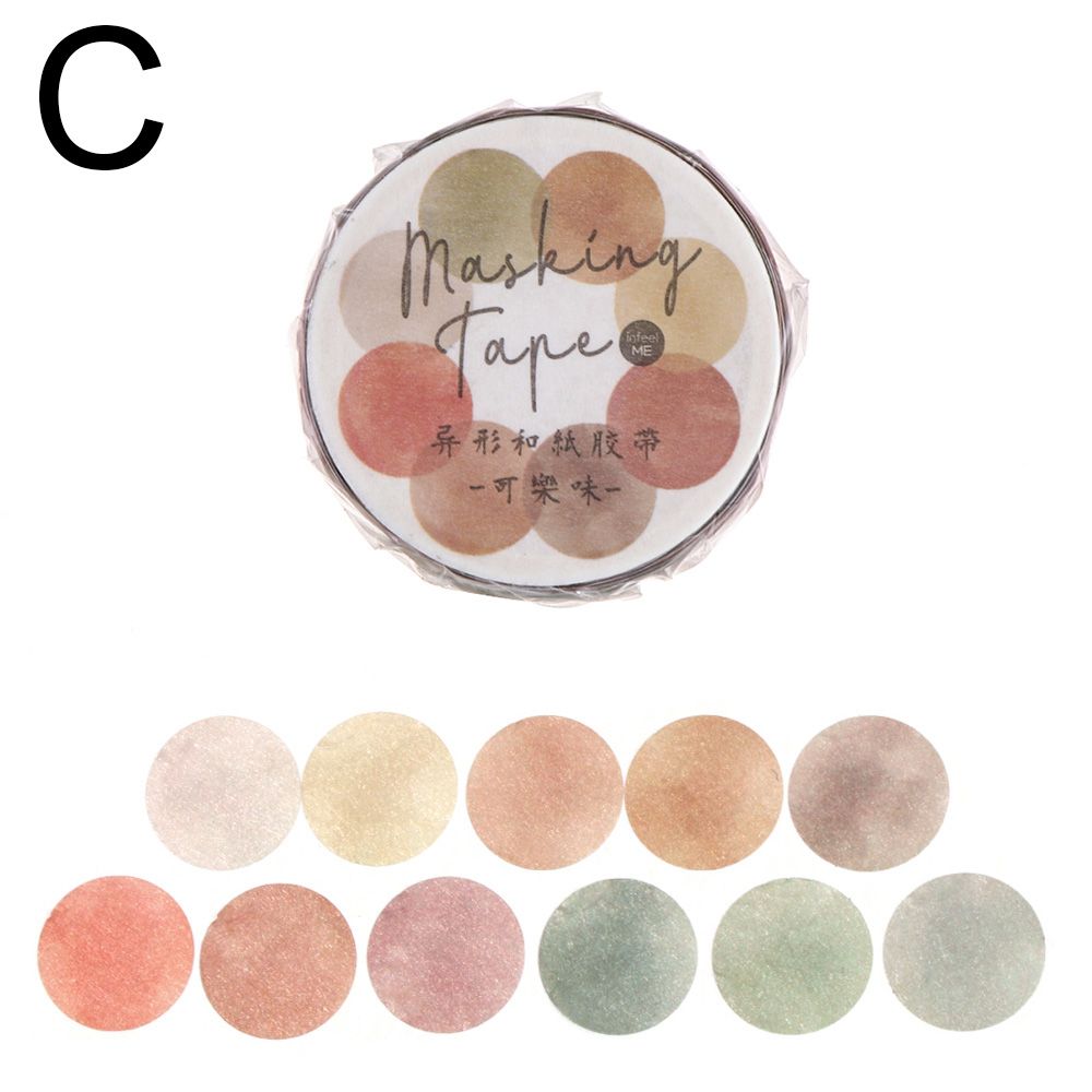 100Pcs/Rolls Candy ​Masking Tape Fruit Tape Shaped Washi Tape Sticky Paper DIY Scrapbooking Sticker Photo Decor Stationery: C