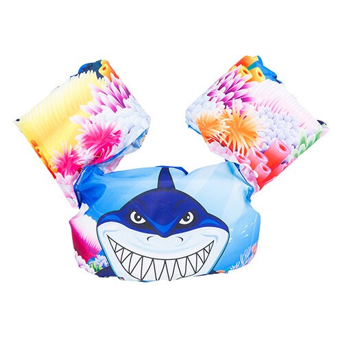 Kids Swimming Equipment Cartoon Arm Float With Belt Swimming Training Inflatable Ring 10-30kg Baby Swimming Pool Accessories: shark