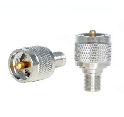 Connecteur adaptateur Coaxial Coaxial UHF PL-259 PL259 mâle vers Jack femelle F RF, pour antenne TV, câble RG6, 5 pièces