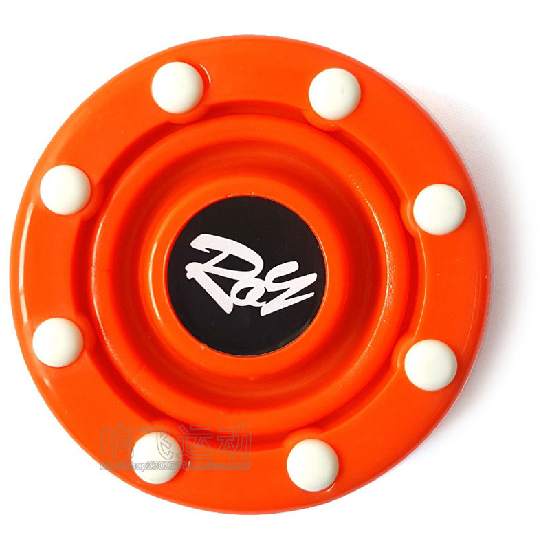 1 st 7.5*2.5cm 8 färger hockeypuck is inomhus rullfälthockeypuckar sportutrustning bollar: Orange