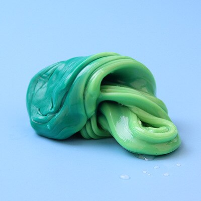 Temperaturkontrol hånd temperaturændring skifter farve slim kit let plasticine mudder doh legetøj børn: Grøn gul
