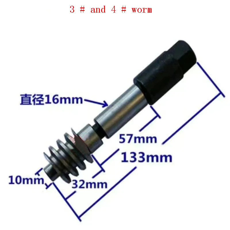 Piezas de fresadora CNC: tornillo sin fin ajustable + engranaje de turbina para herramienta de fresado Bridgeport: Caqui