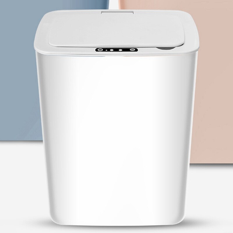 Battery Type 14L Automatic Sensor Dustbin Smart Sensor Trash Can Induction Waste Bin Rubbish Can Home Living Room Garbage Bucket