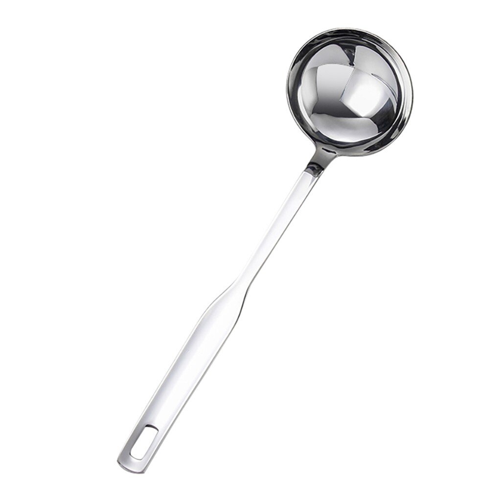 2Pcs Soup Ladle Colander Flatware Cookware Steel Slotted Spoon Cooking Utensil Soup spoon ложка ложки cucharas Dinner Spoon