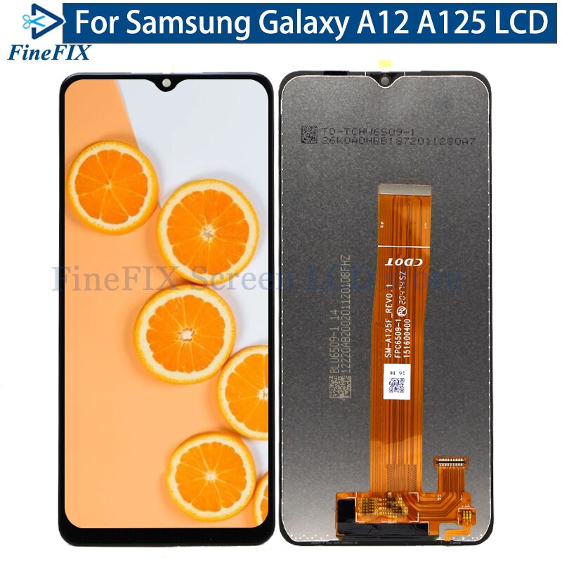 Per Samsung Galaxy A12 SM-A125F LCD con cornice Display Touch Screen Digitizer Assembly sostituire per Samsung A12 lcd 10 A127: A125 LCD no frame