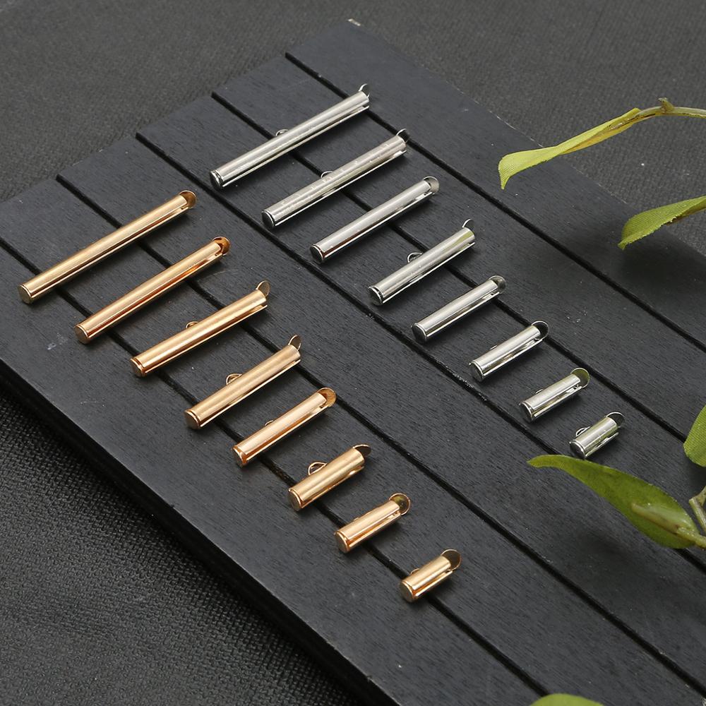 10-40 Mm Crimp Einde Kralen Dia Op End Sluiting Buizen Slider Eindkappen Connector Armband Sieraden Bevindingen Accessoires