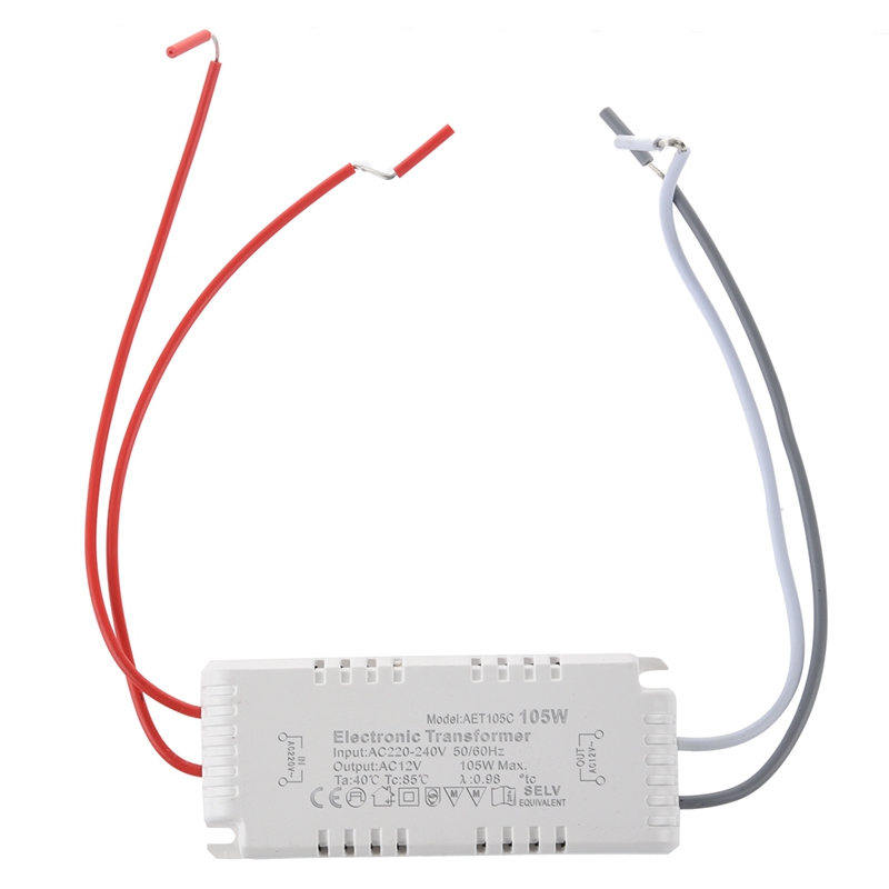 Halogen Light Electronic Transformer 105W 12V 220V - 240V With Command Strip Remote Control LED Color Single 5V-24V 12A
