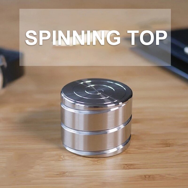 Desktop Decompression Rotating Cylindrical Gyroscope Office Desk Toys Optical Illusion Flowing Toy