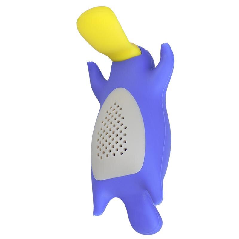1Pc Siliconen Vogelbekdier Thee-ei Herbruikbare Leuke Losse Blad Thee Zeef Filter Diffuser Voor Brouwen Apparaat Herbal Spice Filter: Blauw