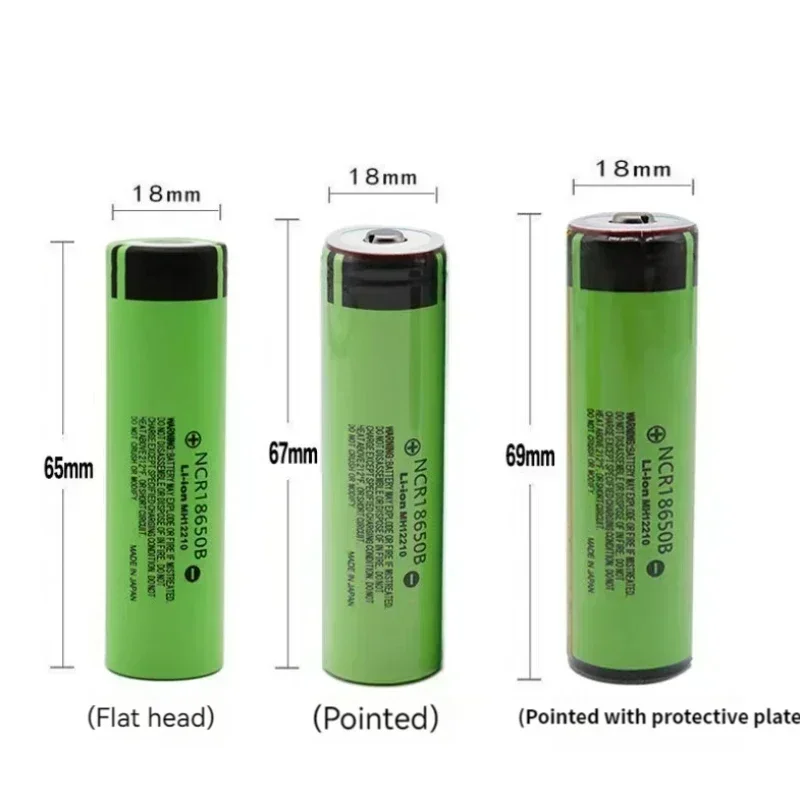 NCR18650B 3400mAh battery brand original 3.7V 12A discharge rechargeable lithium battery flashlight battery+USB charger