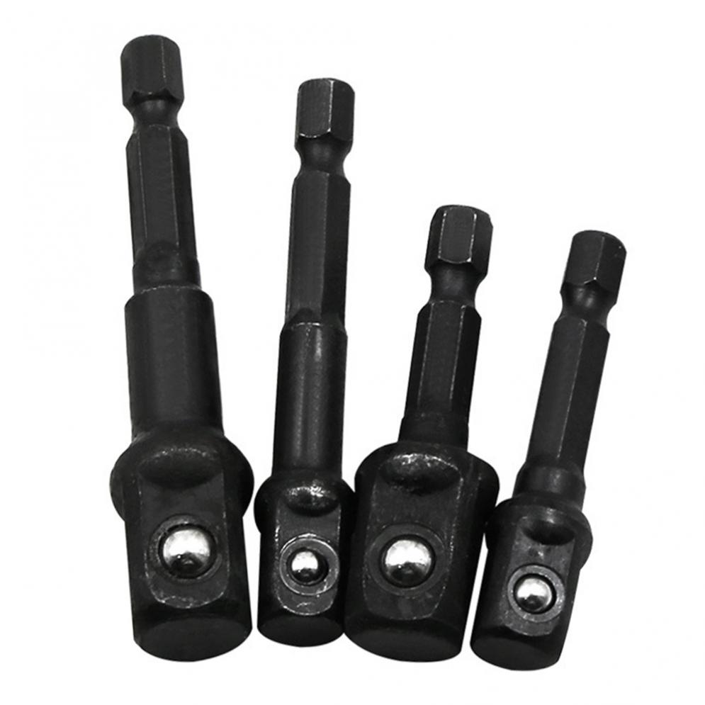 1/4 3/8 1/2 Inch Drill Socket Adapter Set Hex Shank Square Socket Drill Bit Bar Extension Impact Driver Drill Bits