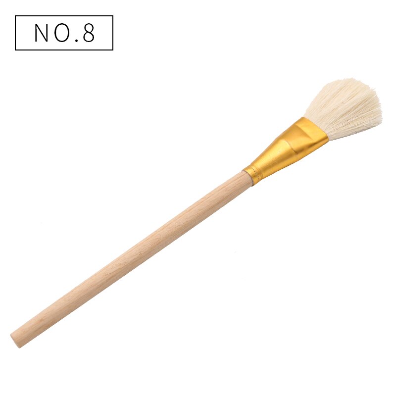 10 stücke Wolle Stift Pinsel Glatte und Weiche Gold Blättert Stift Gute Werkzeug für Vergoldung Blätter Pinsel: Nein8