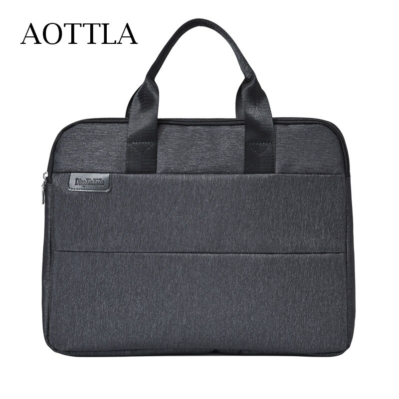 Cartella da uomo AOTTLA cartella da uomo in Nylon di grande capacità borsa da uomo tinta unita borsa di buona qualità per documenti adolescente nuova borsa Casual