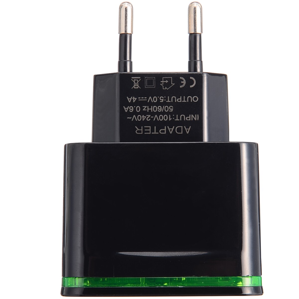 1pc Reise MP3 Spieler Schwarz Adapter 110-220V 4 Hafen USB Zauberstab Ladegerät 5V 4A Energie stecker Adapter EU Stecker Für Telefon Kamera