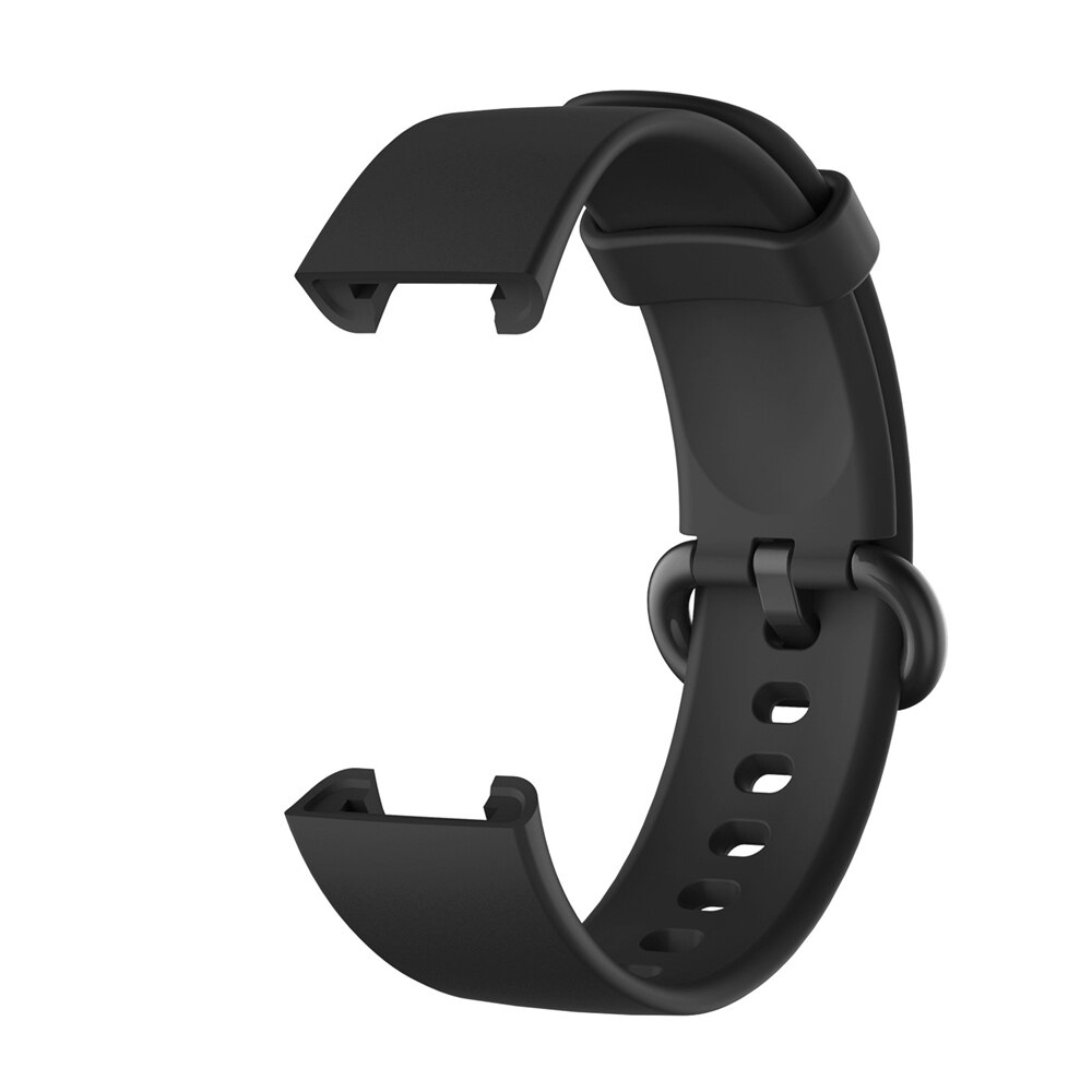 Correa de silicona para Xiaomi Mi Watch Lite, repuesto de pulsera deportiva, versión Global: black